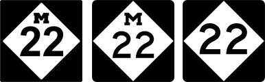 M-22 signs and logo comparison