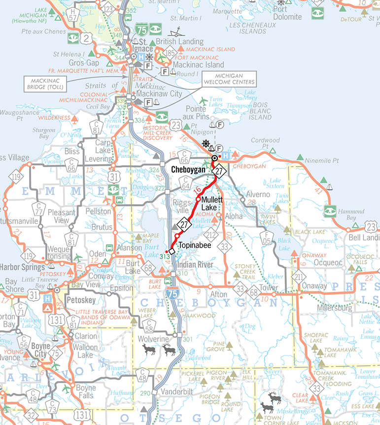 M-27 Route Map