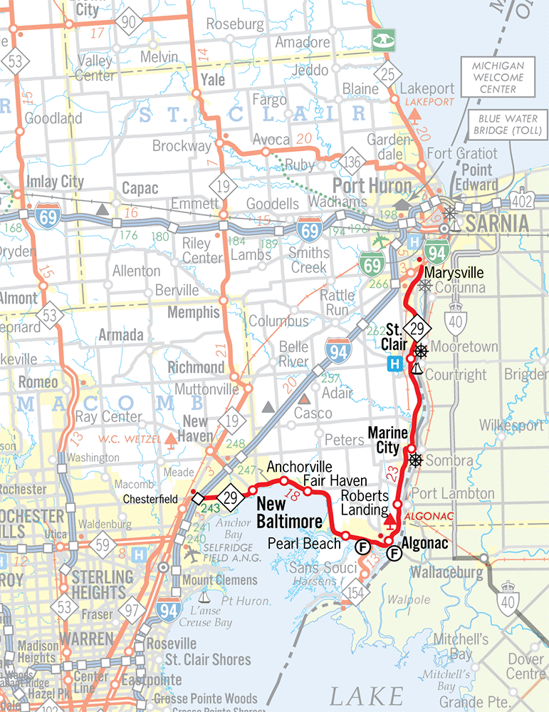 M-29 Route Map