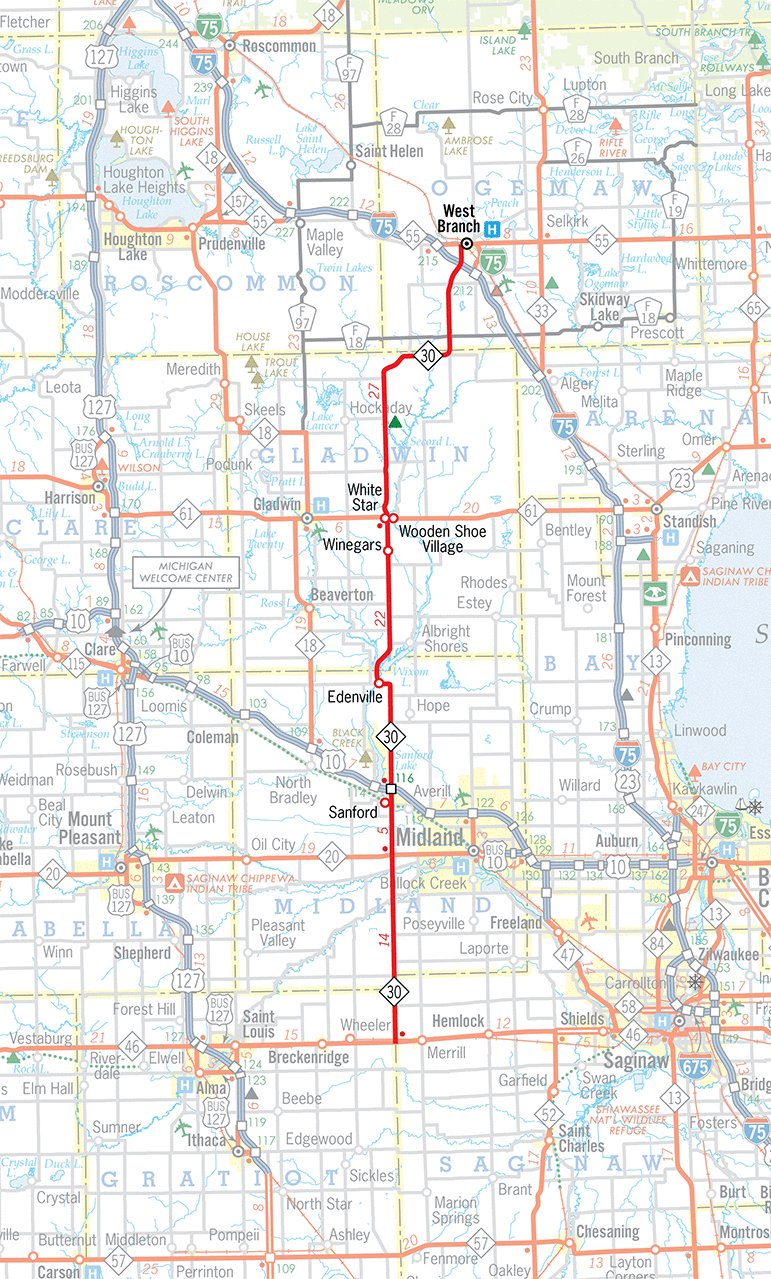 M-30 Route Map