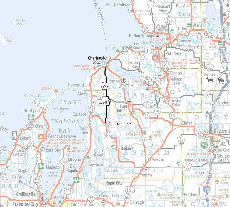 C-65 Route Map