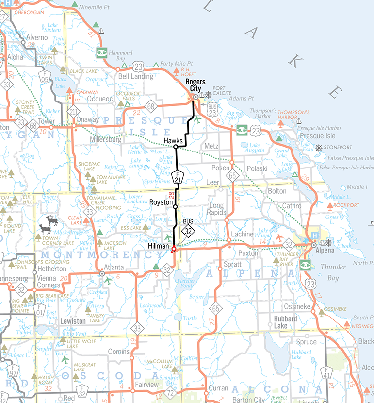 F-21 Route Map
