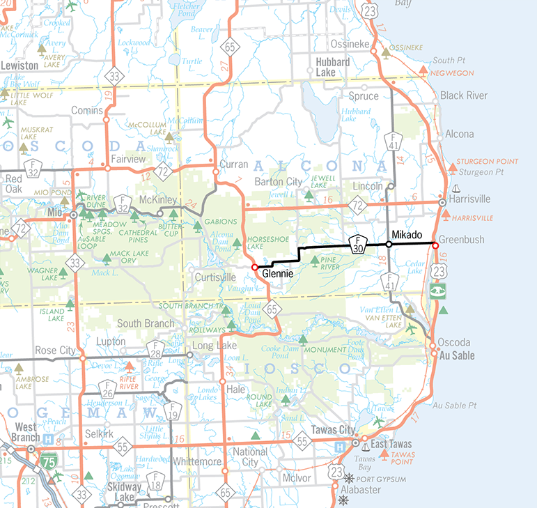 F-30 Route Map