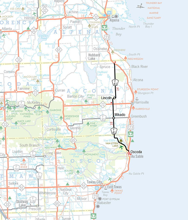 F-41 Route Map