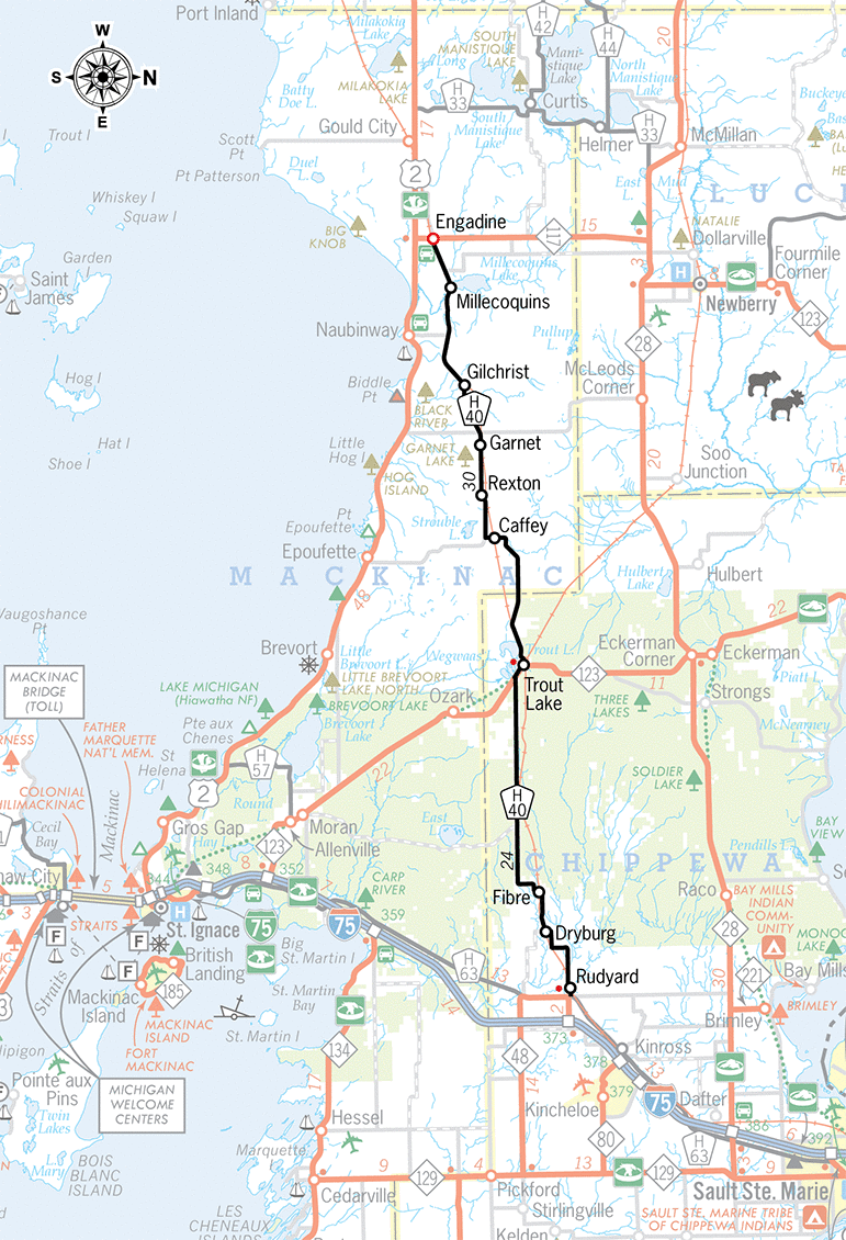 H-40 Route Map