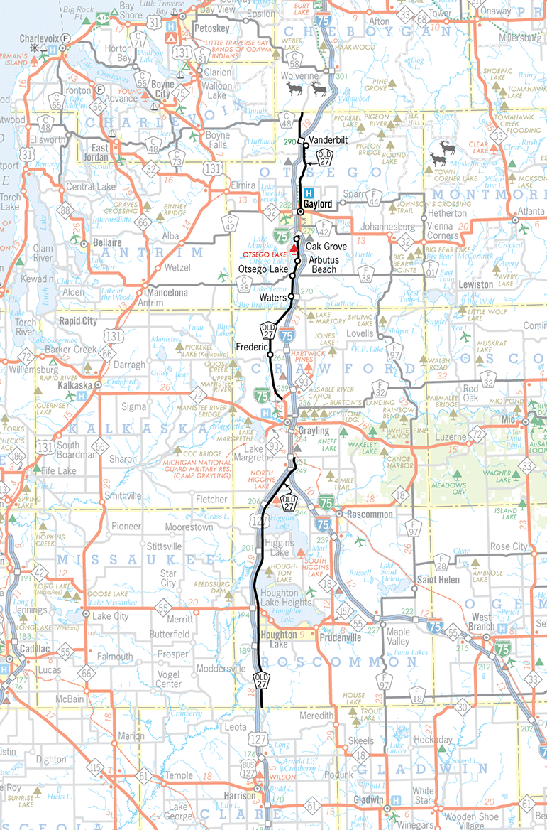 OLD-27 Route Map