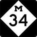 M-34 Route Marker
