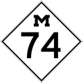 M-74 Route Marker