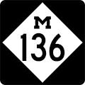 M-136 Route Marker
