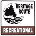 Recreational Heritage Route Marker
