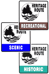 Michigan Heritage Route markers