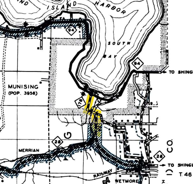 Former M-178 Route Map, MSHD 1940