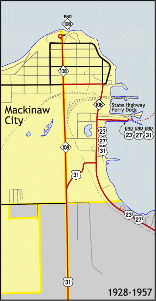Mackinaw City Trunkline History