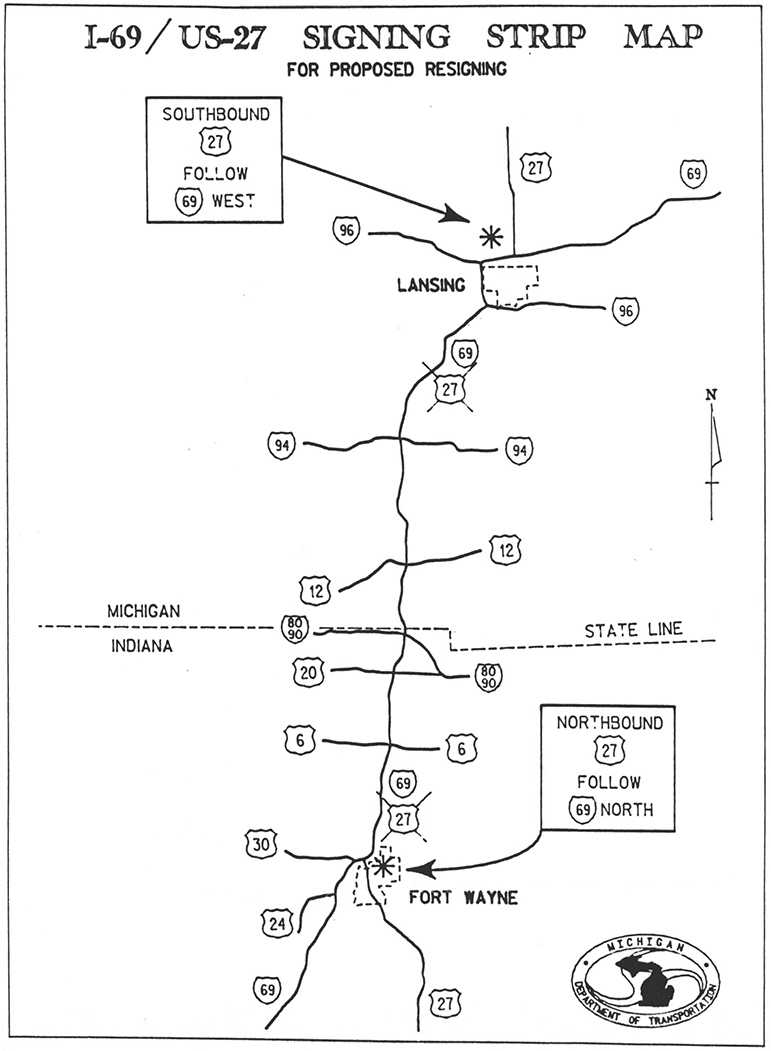 US-27 "Gap Signing" Proposal Map, 1991