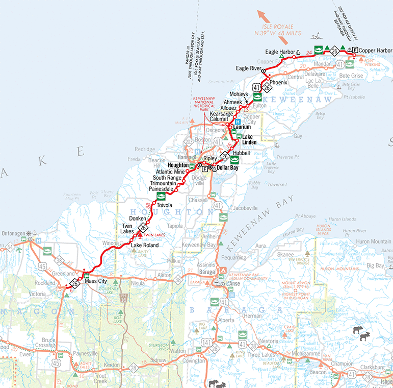 M-26 Route Map