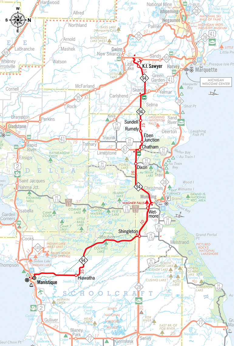 M-94 route map