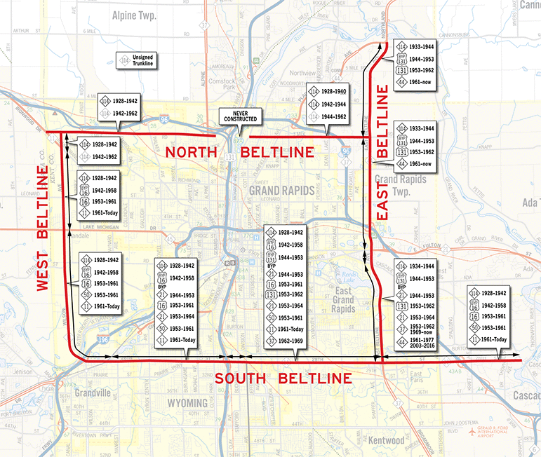 M-114 Route Map