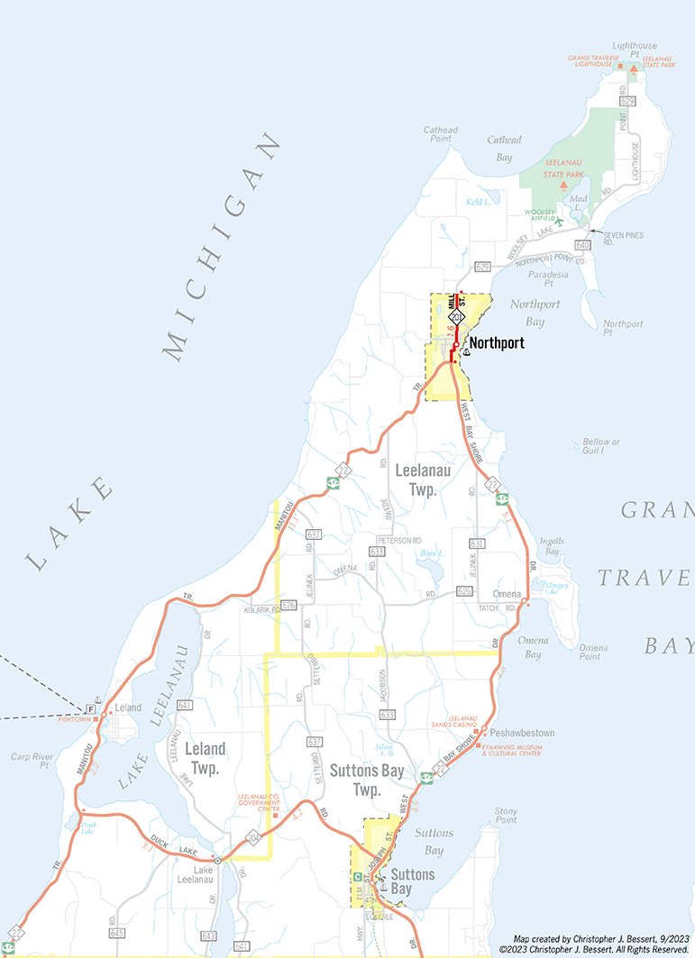 M-201 Route Map