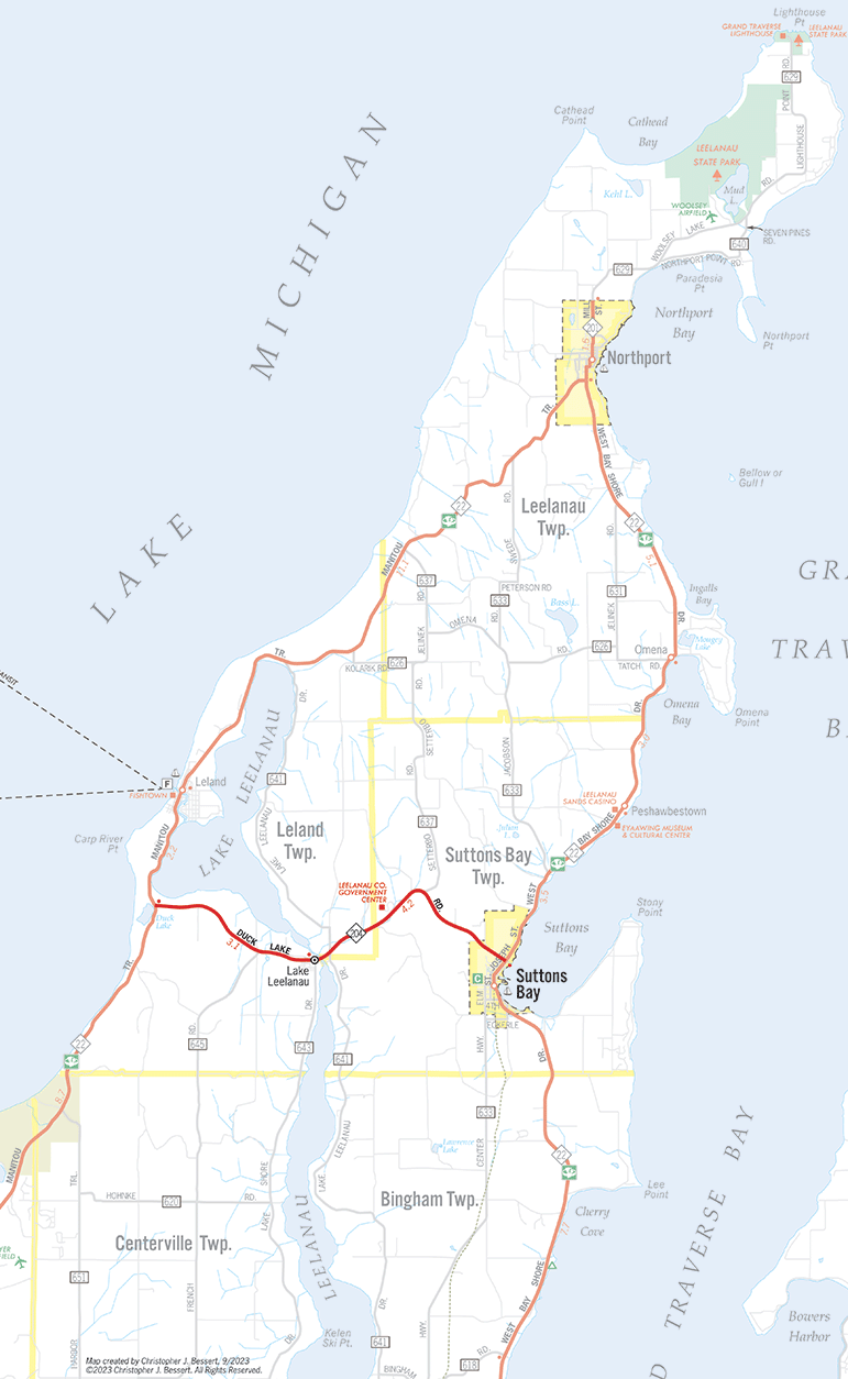 M-204 Route Map
