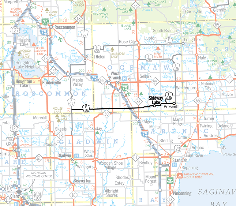 F-18 Route Map