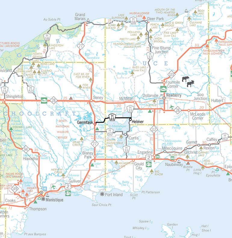H-44 (East Segment) Route Map