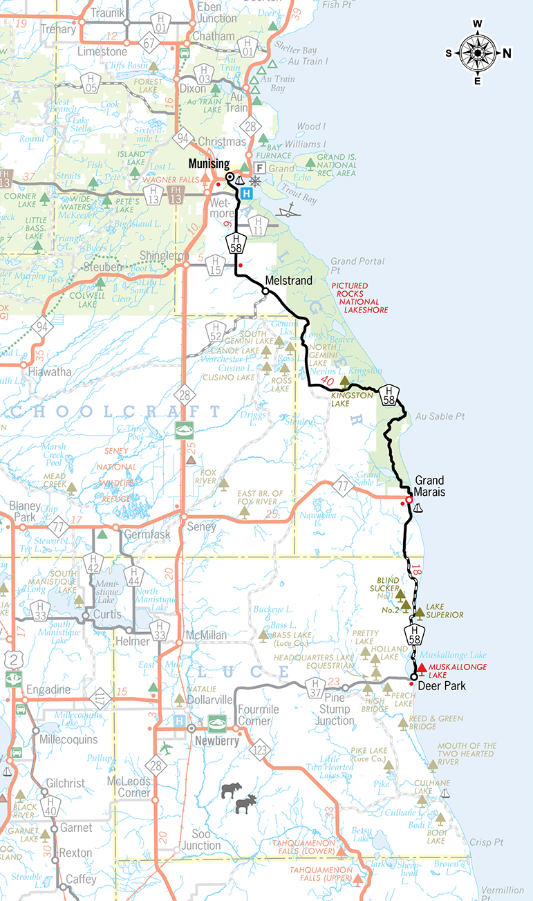 H-58 Route Map