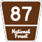 Federal Forest Highway 13 route marker