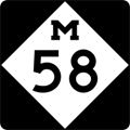 M-58 Route Marker
