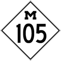 M-105 Route Marker