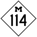 M-114 Route Marker