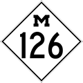 Former M-126 Route Marker