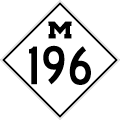 M-196 Route Marker