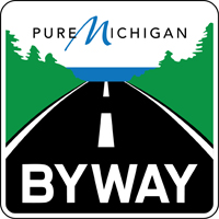 Pure Michigan Byway route marker