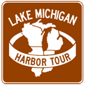 Lake Michigan Harbor Tour Route Marker - Michigan