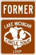 Former Lake Michigan Circle Tour Loop Marker
