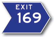 Original I-94 Exit Signs in Michigan