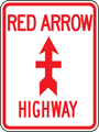 Red Arrow Highway Route Marker - Michigan