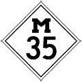 State Route Marker - Michigan (1950s-60s)