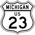 US Route Marker - Michigan (1940s-70s)