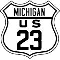 US Route Marker - Michigan (1920s-40s)